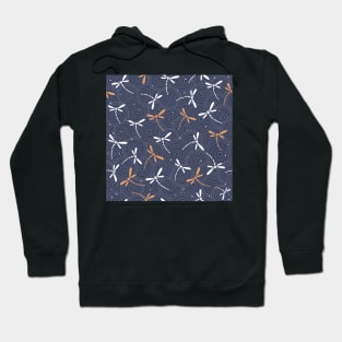 Oriental dragonfly pattern Hoodie